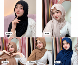 Hijab Pashmina Rayon Viscose Tencel